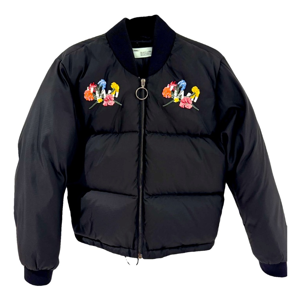 Off White
"Woman" Floral-Embroidery Ripstop Puffer Bomber Jacket - Picture 1 of 16
